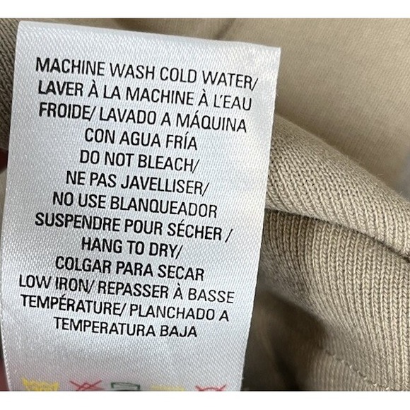 Y2K KANGOL Pullover Sweatshirt Embroidered Logo Beige Mens Large - Picture 5 of 6